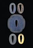 LARGE LOBED TSUBA WITH 4 SEPPA.