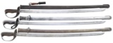 3 JAPANESE TYPE 32 CAVALRY SABERS.