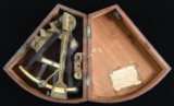 NAVIGATIONAL SEXTANT IN ORIGINAL CASE.