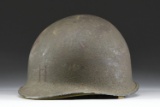 US M1 HELMET WITH RARE HAWLEY LINER.