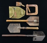 3 ENTRENCHING SHOVELS, 1 ENTRENCHING SHOVEL