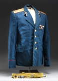 RUSSIAN OFFICER'S UNIFORM WITH BELT & SEVERAL