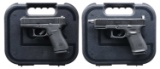 TWO GLOCK SEMI-AUTOMATIC PISTOLS WITH MATCHING