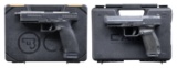 TWO SEMI-AUTOMATIC PISTOLS WITH MATCHING FACTORY