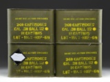 30-06 M-2 BALL MILITARY AMMUNITION IN SEALED CANS.
