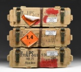 3 SEALED CRATES OF 760 ROUNDS OF