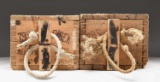 TWO WWII ERA WOODEN CRATES OF TURKISH 8MM MAUSER