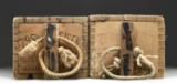 TWO WWII ERA WOODEN CRATES OF TURKISH 8MM MAUSER