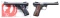 TWO RUGER SEMI-AUTO PISTOLS.