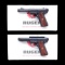 2 RUGER MARK III 22/45 SEMI AUTO PISTOLS WITH