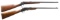 LOT OF TWO REMINGTON FALLING BLOCK RF RIFLES.