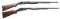 LOT OF 2 REMINGTON & MARLIN SLIDE ACTION RIFLES.
