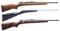 3 BOY'S / YOUTH RIMFIRE BOLT ACTION RIFLES.
