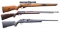 LOT OF THREE RIMFIRE SEMI AUTO RIFLES.