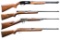 4 WINCHESTER RIMFIRE SEMI AUTO RIFLES.