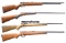 4 BOLT ACTION RIMFIRE RIFLES.