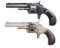 LOT OF TWO SMITH & WESSON NO. 1 SA REVOLVERS.