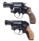 LOT OF TWO SMITH & WESSON REVOLVERS.