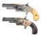 LOT OF TWO ANTIQUE MARLIN SA REVOLVERS.