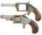 LOT OF TWO WHITNEYVILLE SPUR TRIGGER REVOLVERS.