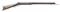 UNMARKED HALF STOCK PERCUSSION SPORTING RIFLE.