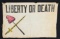 LIBERTY OR DEATH FLAG/BANNER.