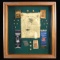CIVIL WAR & GAR SHADOW BOX FRAME WITH MEMENTOS.
