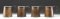 4 BRASS MUGS FROM THE LATTER HALF OF THE 19th