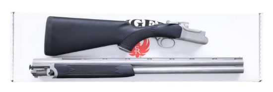 RUGER STAINLESS 12 GA. RED LABEL O/U SHOTGUN.