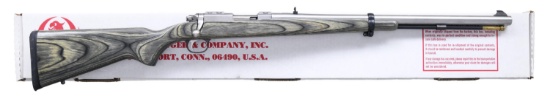 RUGER STAINLESS MODEL 77/50 MUZZLE LOADING RIFLE.