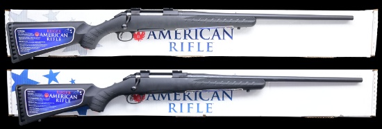 2 RUGER AMERICAN BOLT ACTION RIFLES WITH MATCHING