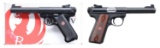 TWO RUGER SEMI-AUTO PISTOLS.