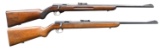 2 PRE WAR MAUSER BOLT ACTION .22 SPORTER RIFLES.