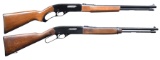 2 WINCHESTER RIMFIRE LEVER ACTION RIFLES.