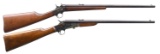 LOT OF TWO REMINGTON FALLING BLOCK RF RIFLES.