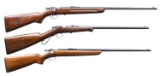 LOT OF 3 WINCHESTER SINGLE SHOT RIFLES.