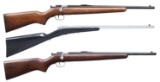 3 BOY'S / YOUTH RIMFIRE BOLT ACTION RIFLES.