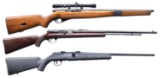 LOT OF THREE RIMFIRE SEMI AUTO RIFLES.