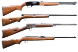 4 WINCHESTER RIMFIRE SEMI AUTO RIFLES.