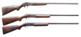 LOT OF 3 ASSORTED SINGLE SHOT SHOTGUNS.