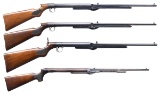 4 BSA UNDERLEVER AIR RIFLES.