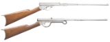 2 H.M. QUACKENBUSH PUSH BARREL AIR GUNS.