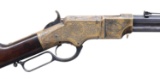 COMPOSITE CUSTOM ENGRAVED HENRY RIFLE.