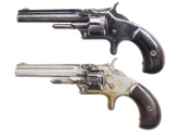 LOT OF TWO SMITH & WESSON NO. 1 SA REVOLVERS.