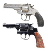 LOT OF TWO SMITH & WESSON DA REVOLVERS.