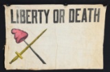 LIBERTY OR DEATH FLAG/BANNER.