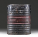 EARLY METAL BLACK POWDER KEG.