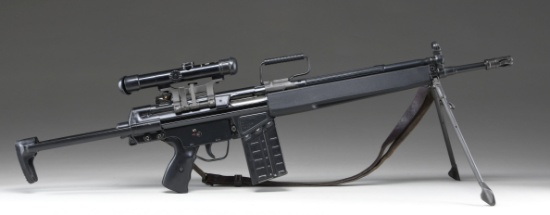 PRE BAN HK 91 RIFLE W/ A3 COLLAPSIBLE STOCK.