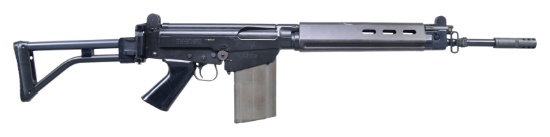 SCARCE FN M44 PARATROOPER FAL SEMI AUTO RIFLE.