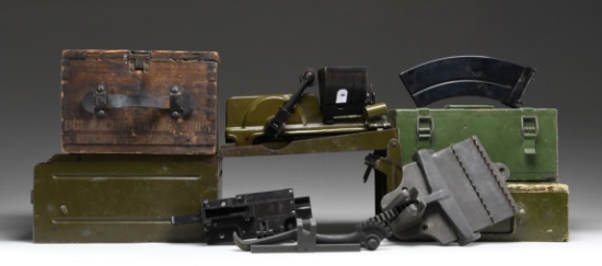 LOT OF ASSORTED MACHINE GUN LOADERS & ACCESSORIES.